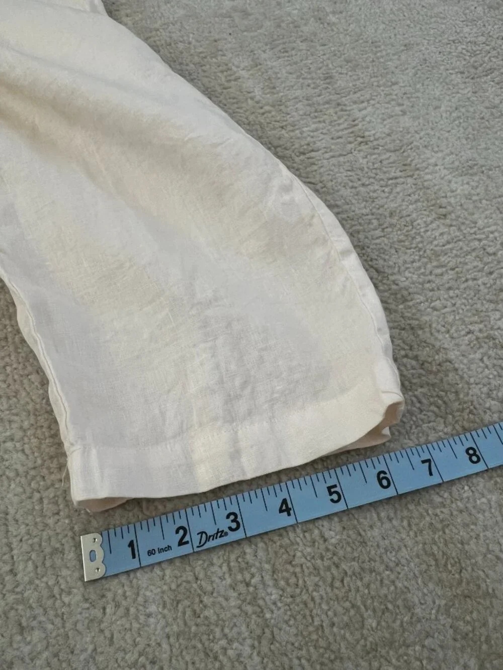 Quince 100% European Linen Pull On Pants S Elastic Waist Relaxed Straight Crop